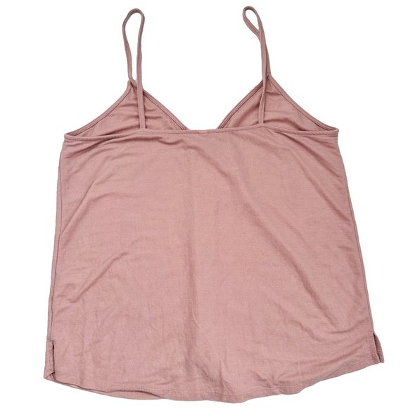 Wishlist dusty rose tank top tank top with tortoise shell buttons (Size Large) - Picture 4 of 4